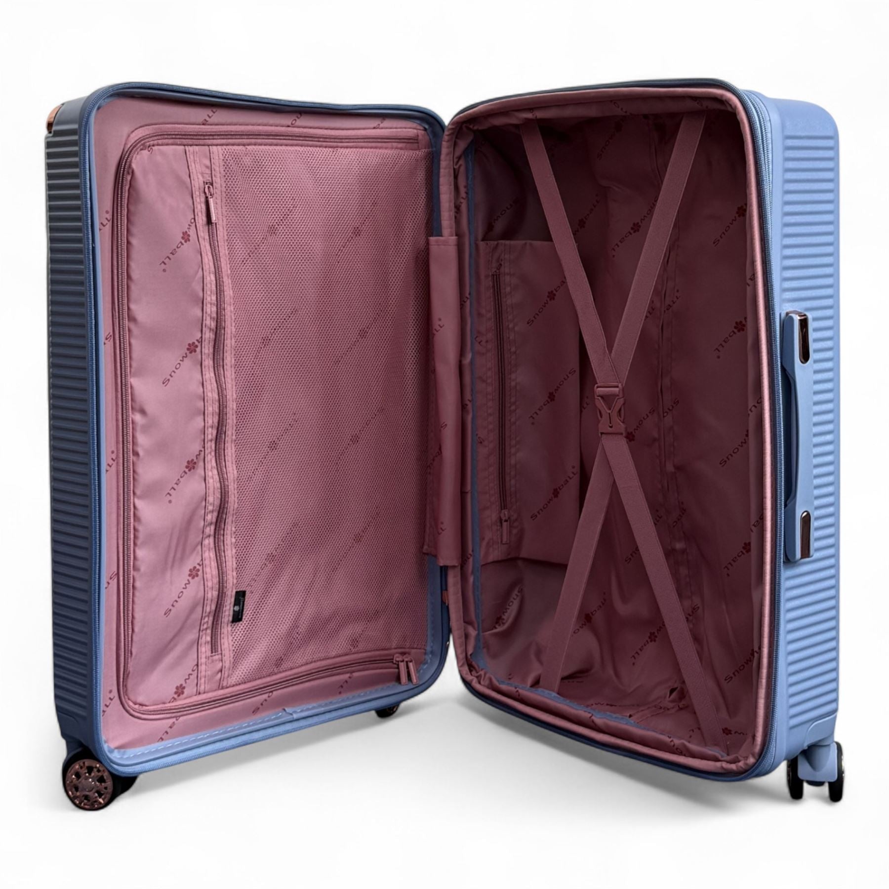 Hard Shell Luggage 8 Spinner Wheels Travel Suitcase