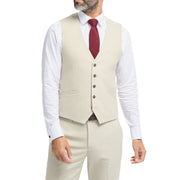 Hampton - Men's Beige Waistcoat