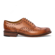 Men's Tan Brown Leather Wingtip Brogue Oxford Office Shoes