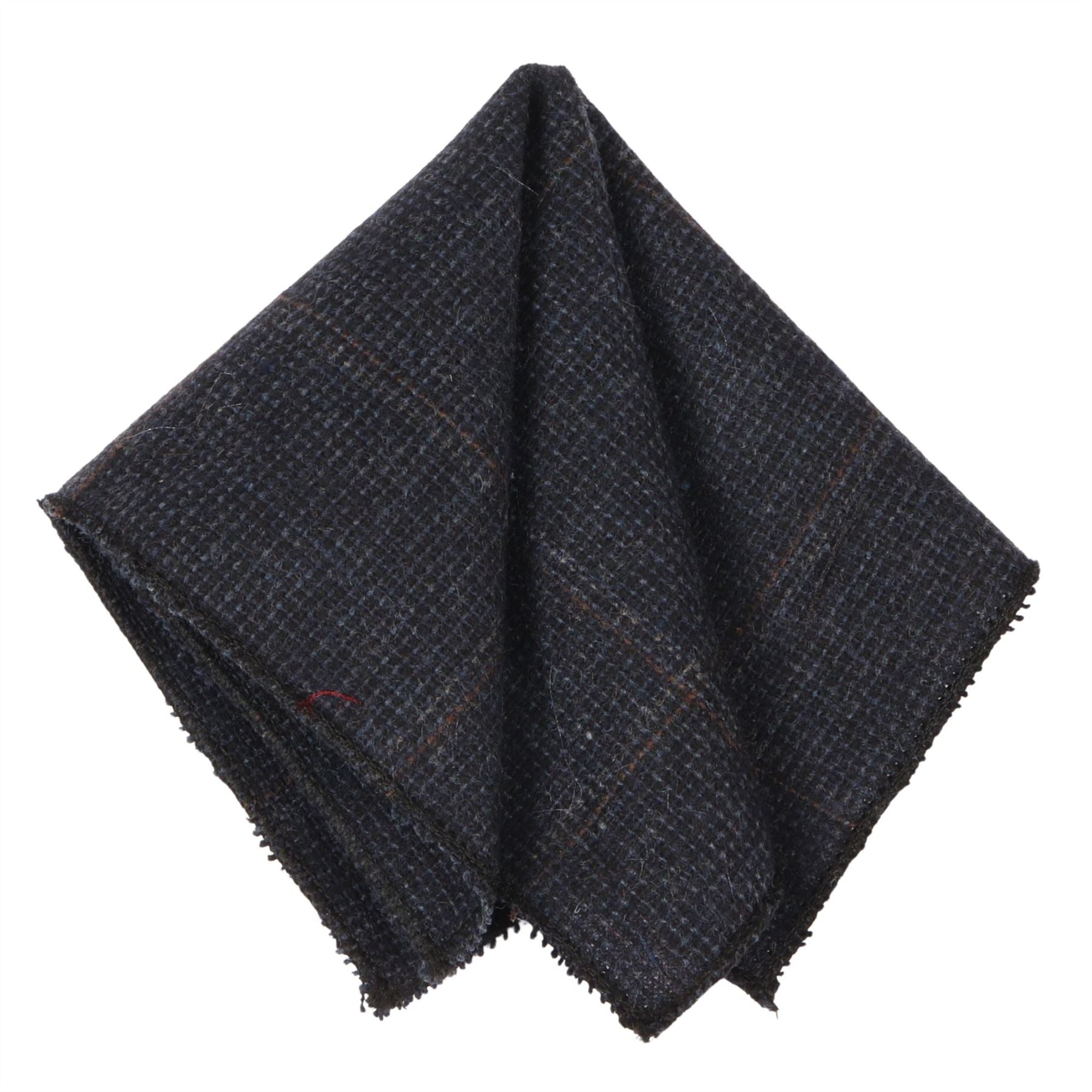 Men's Wool Blend Herringbone Plaid Tweed Tie