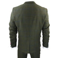 Men's 3 Piece Suit Wool Tweed Green Blue Brown Check 1920s Gatsby Formal Dress Suits - Knighthood Store