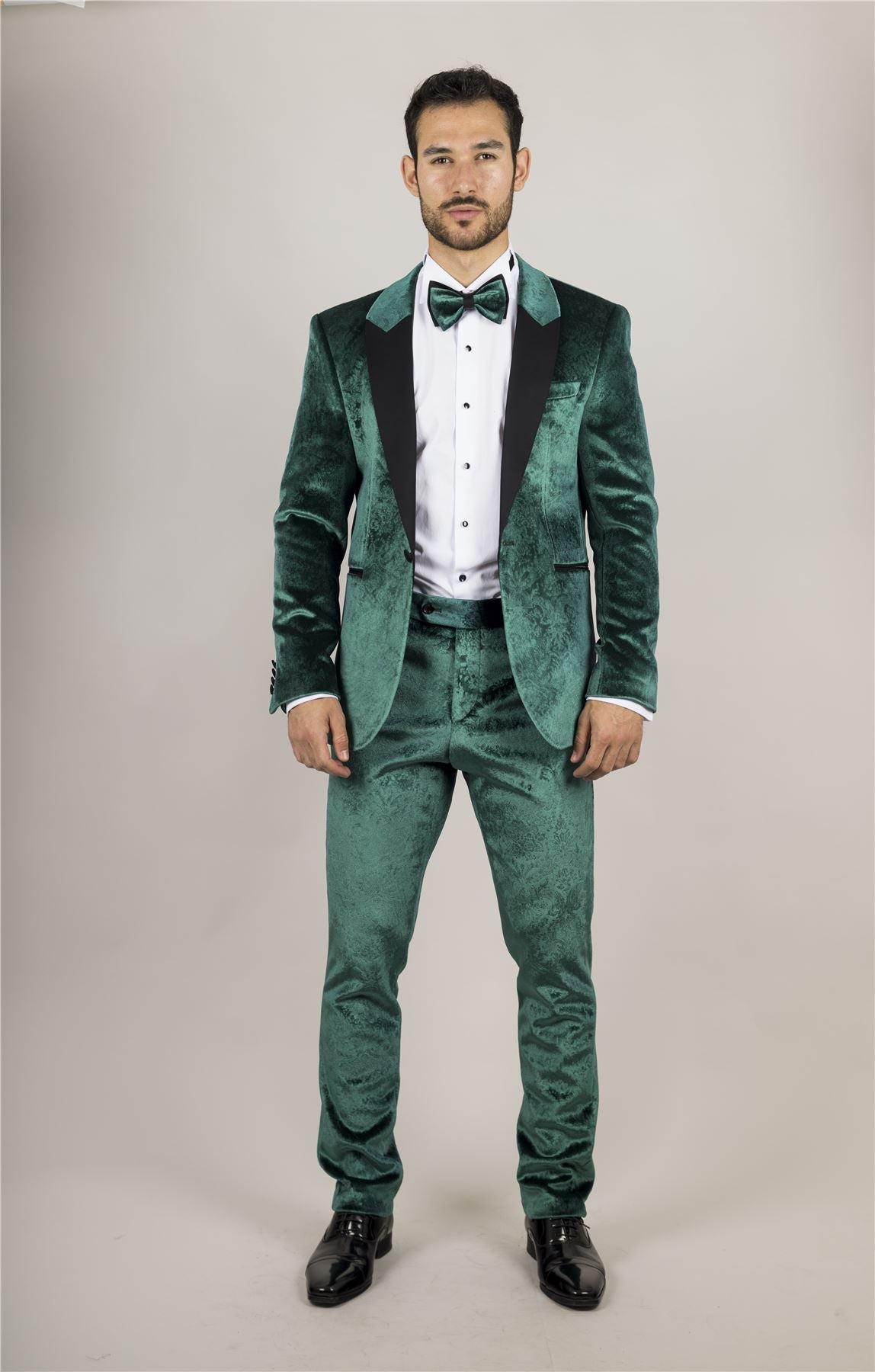 TruClothing AK-25 - Men's Green 3 Piece Wedding Tuxedo Suit