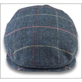 Men's Flat Cap Wool Blend Tweed Herringbone Check Gatsby Ivy Del Boy Newsboy Hat - Knighthood Store