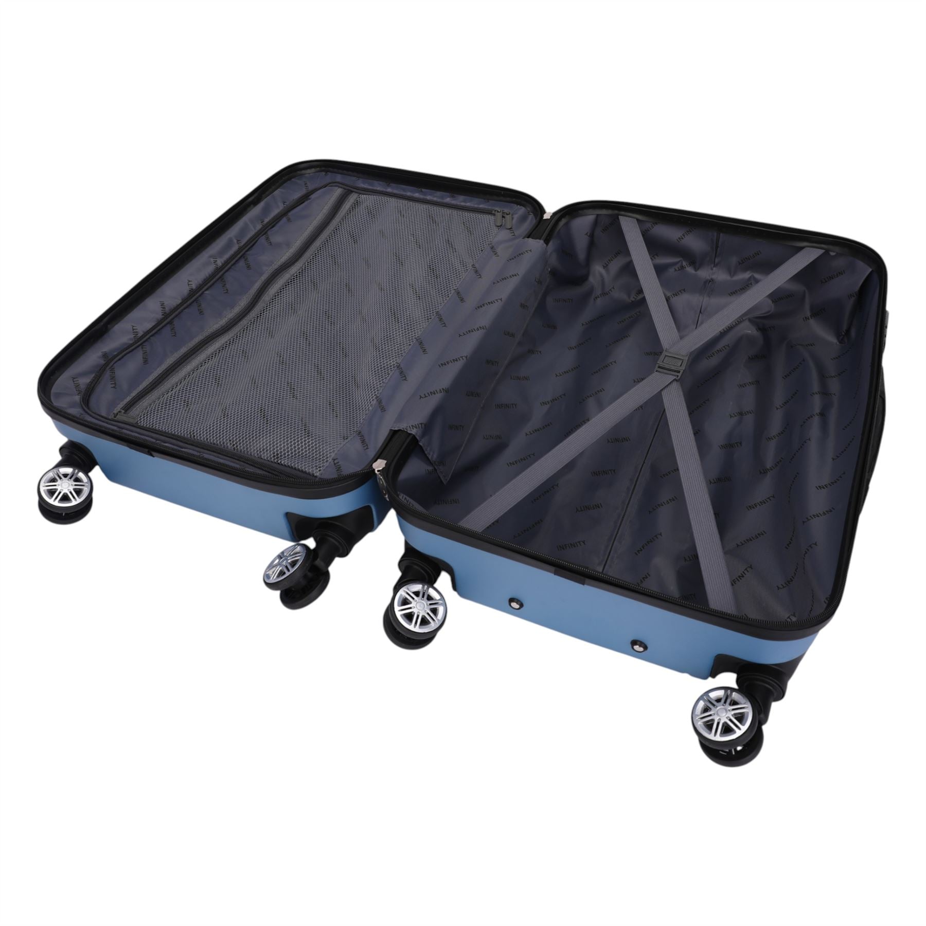 Hard Shell Modern 4-Wheel Luggage Suitcase Set