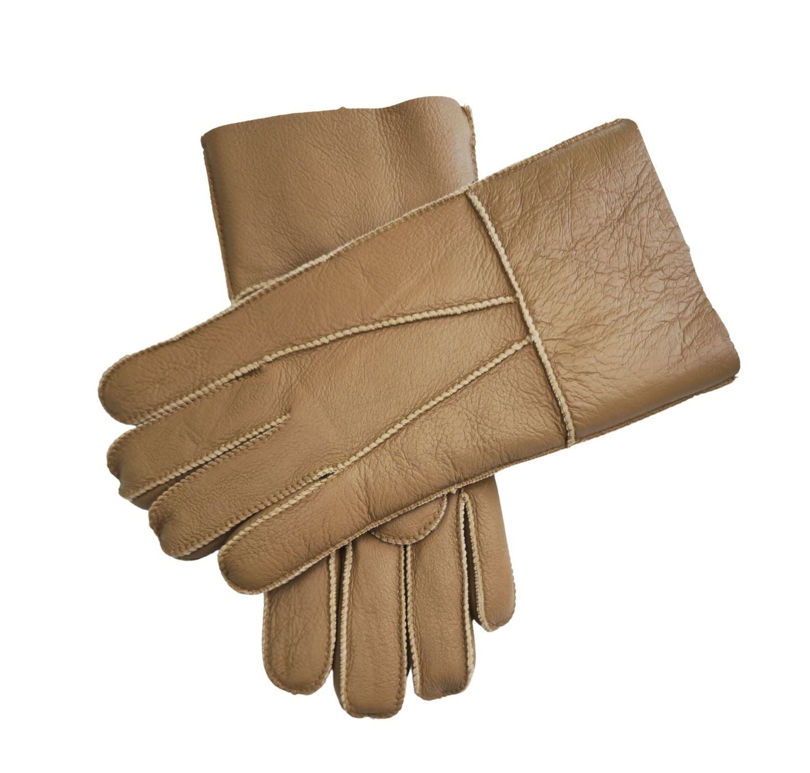 Unisex Napa Leather Wool Shearling Lined Gloves