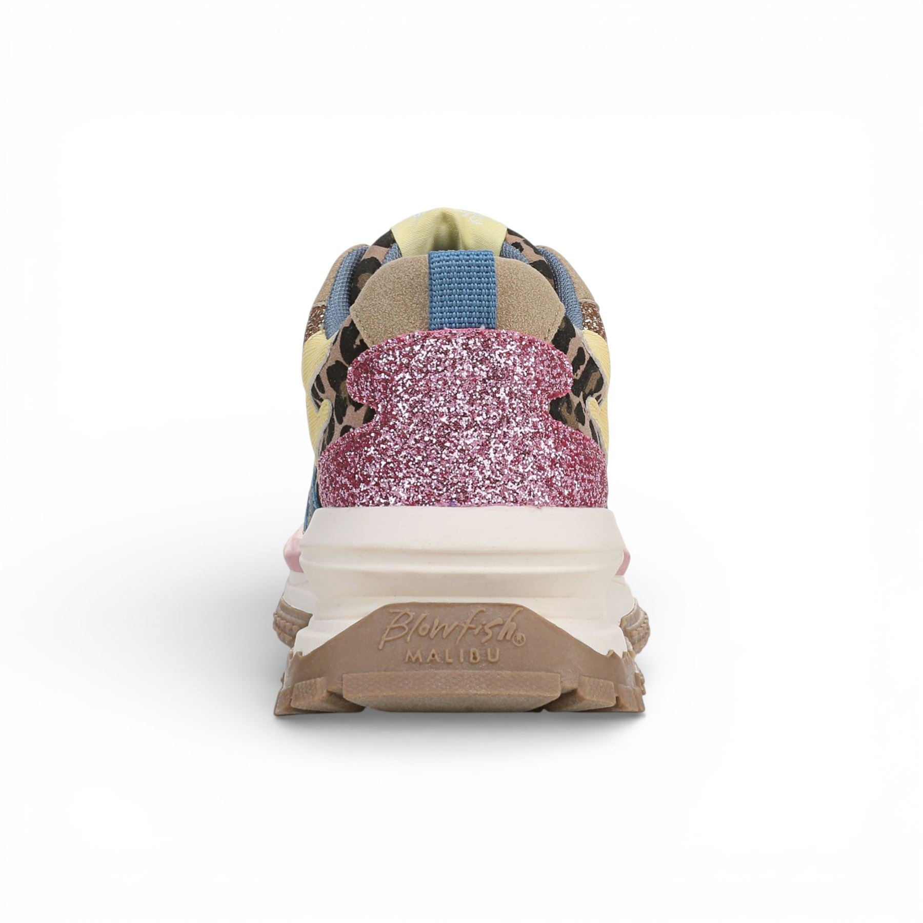 Leo - Women's Pink Yellow Retro Sneaker