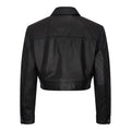 Women's Leather Jacket Cropped Biker Zipper Short Coat - Knighthood Store