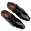 Mens Smart Formal Patent Oxford Shoes Shiny Laced Classic Round Toe Dress - Knighthood Store