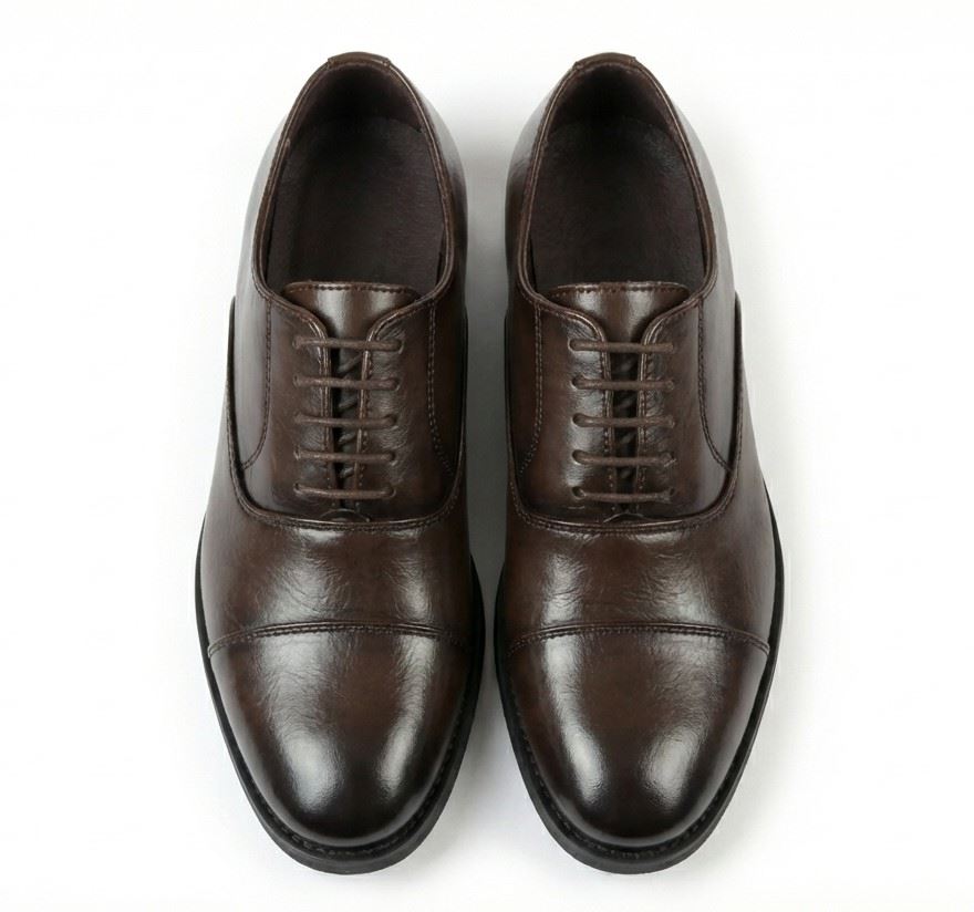 Men’s Classic Cap-Toe Oxford Lace-Up Formal Shoes