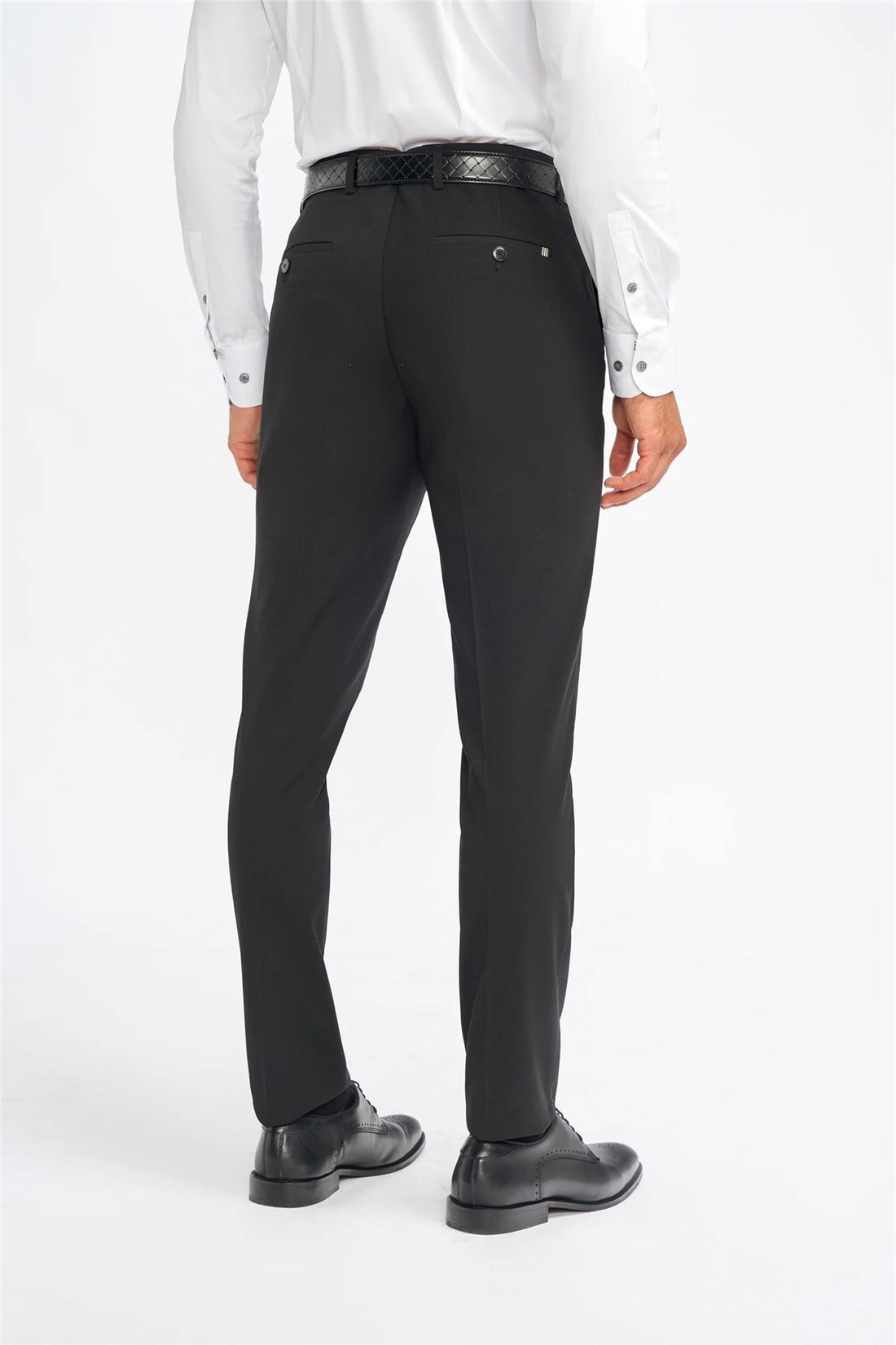 Men's Trousers Black Classic Formal Suit Pants