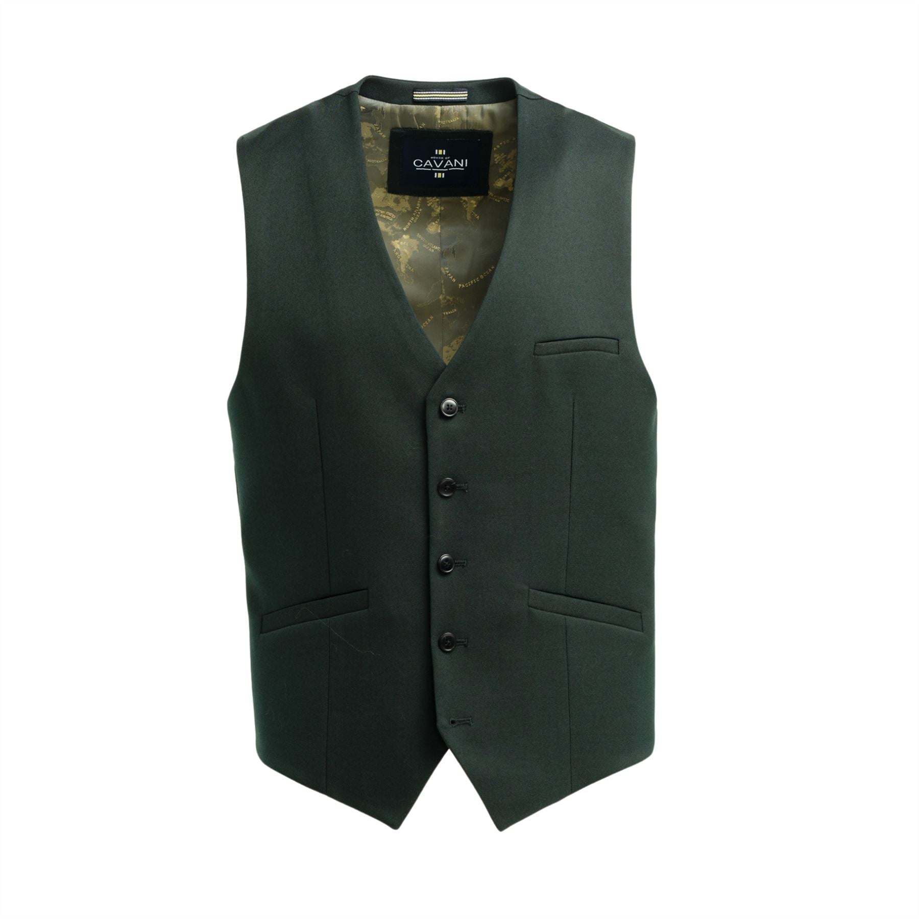 Malibu - Men's Forest Green Waistcoat