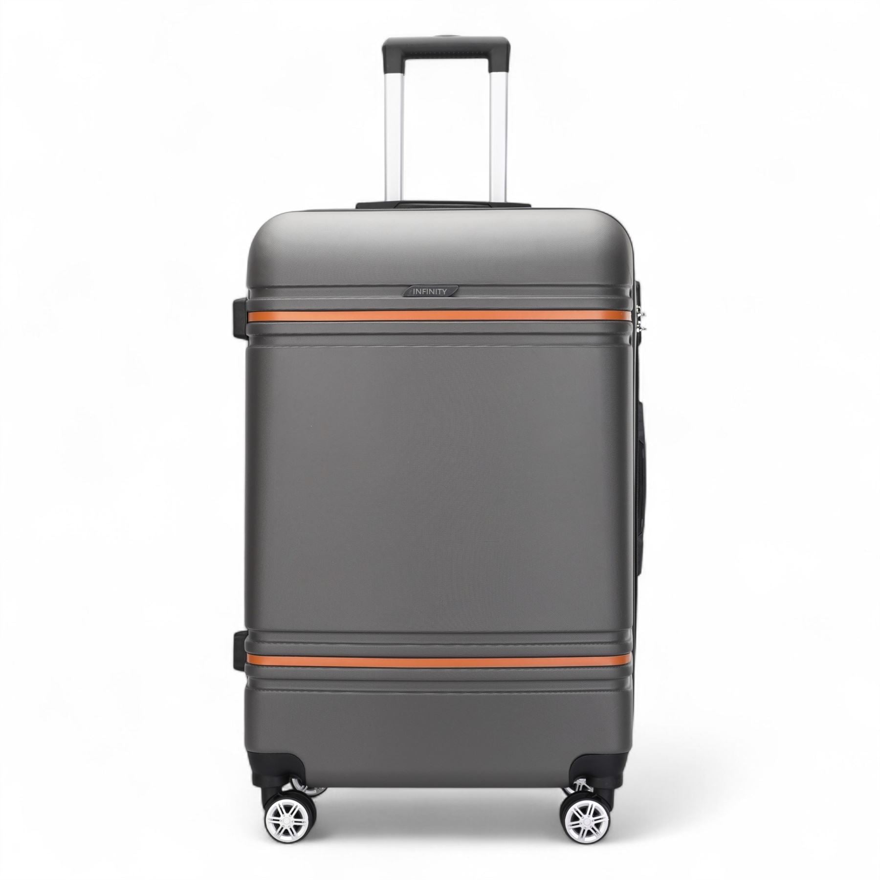 Hard Shell Modern 4-Wheel Luggage Suitcase Set