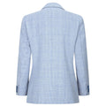 Boys 3 Piece Check Suit Tweed Light Blue Tailored Fit Wedding Peaky Classic - Knighthood Store