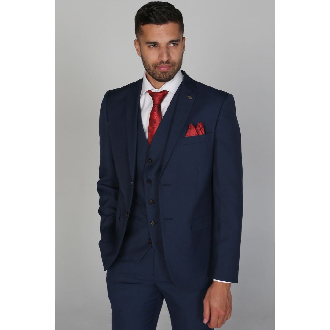 Calvin - Men's Navy Blazer Formal Elegant