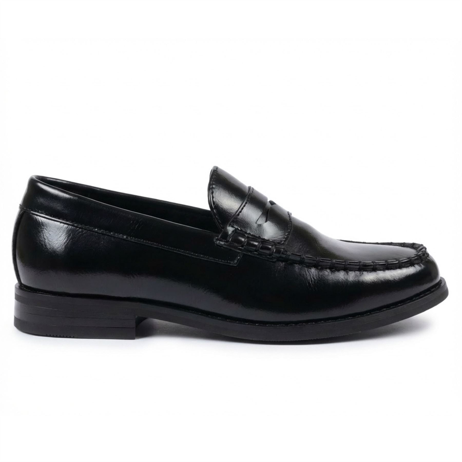 Men's Classic Penny Loafers PU Leather Slip-On Dress Shoes