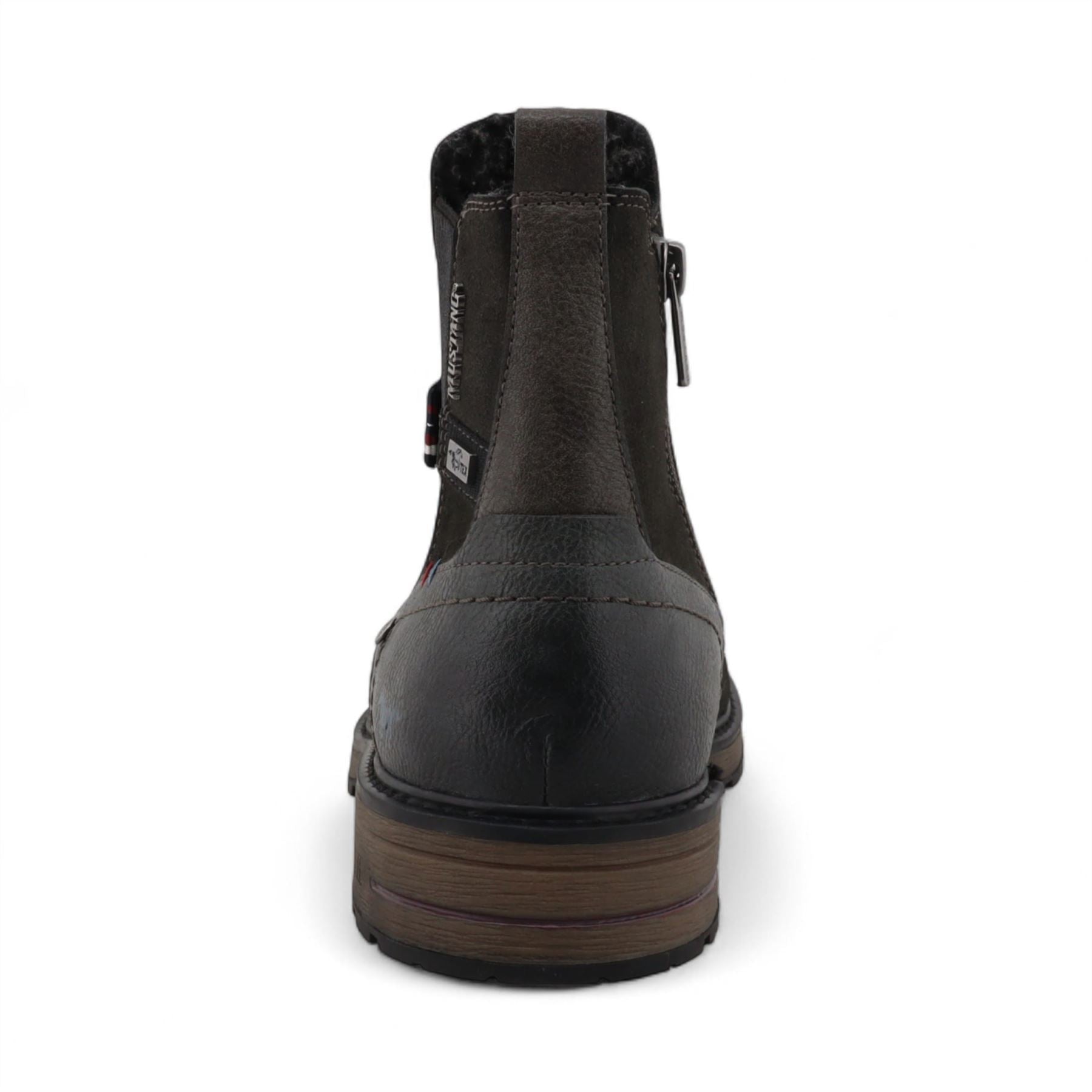 Men's Dark Grey Water-Resistant Chelsea Ankle Boots