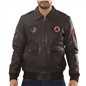 Men's Leather Bomber Jacket Pilot Air Force Style