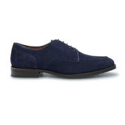 Brera - Men's Navy Suede Classic Lace-Up Derby Shoes