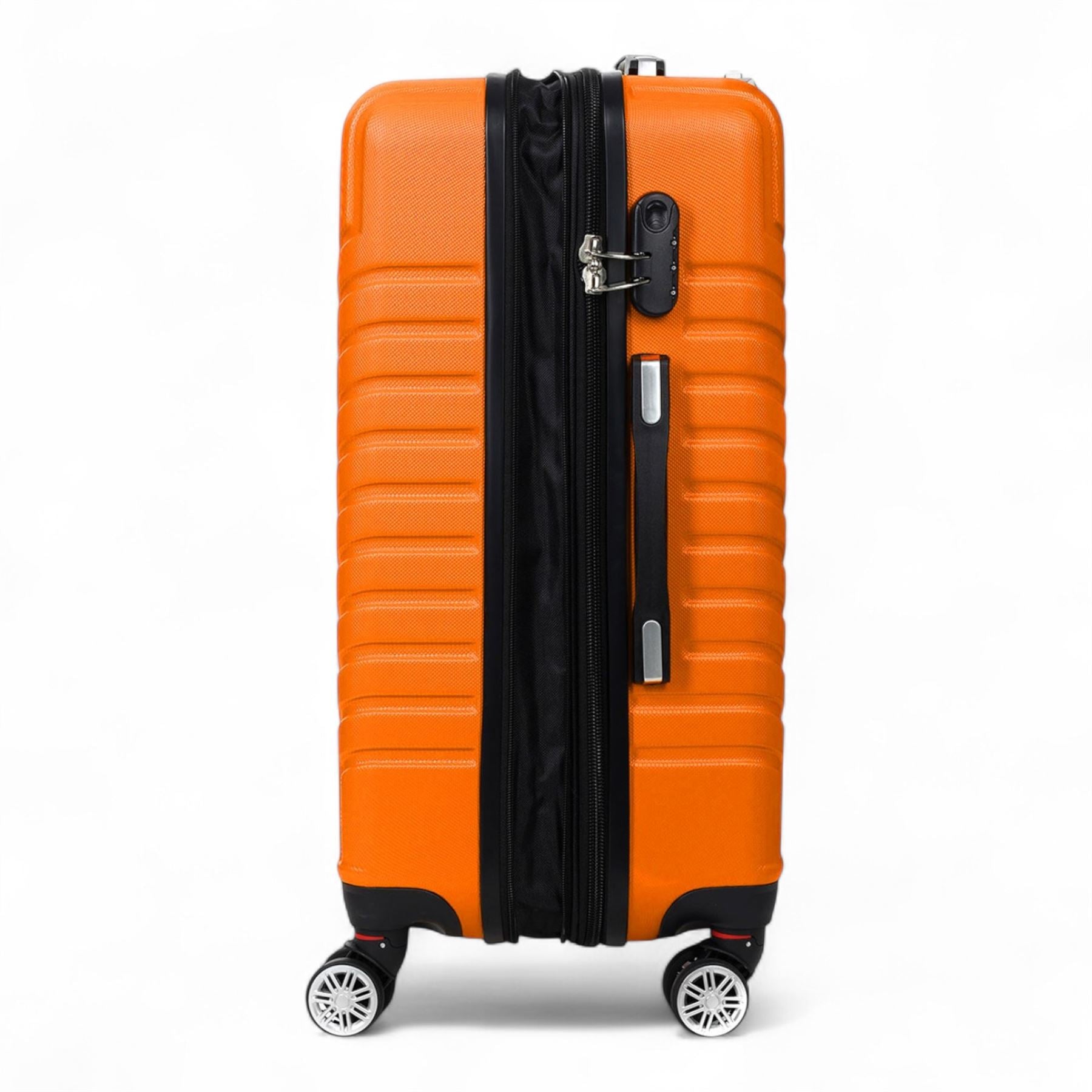 Hard Shell Luggage Set 8 Spinner Wheels ABS Suitcase