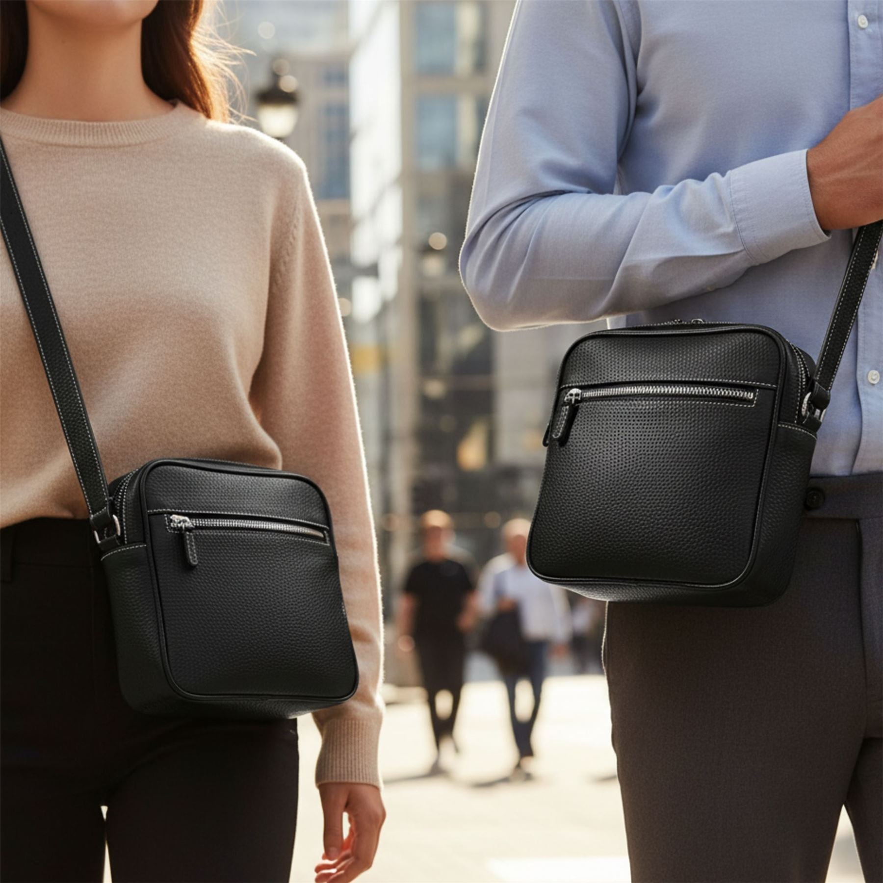 Hawthrone - Genuine Leather Shoulder Messenger Bag