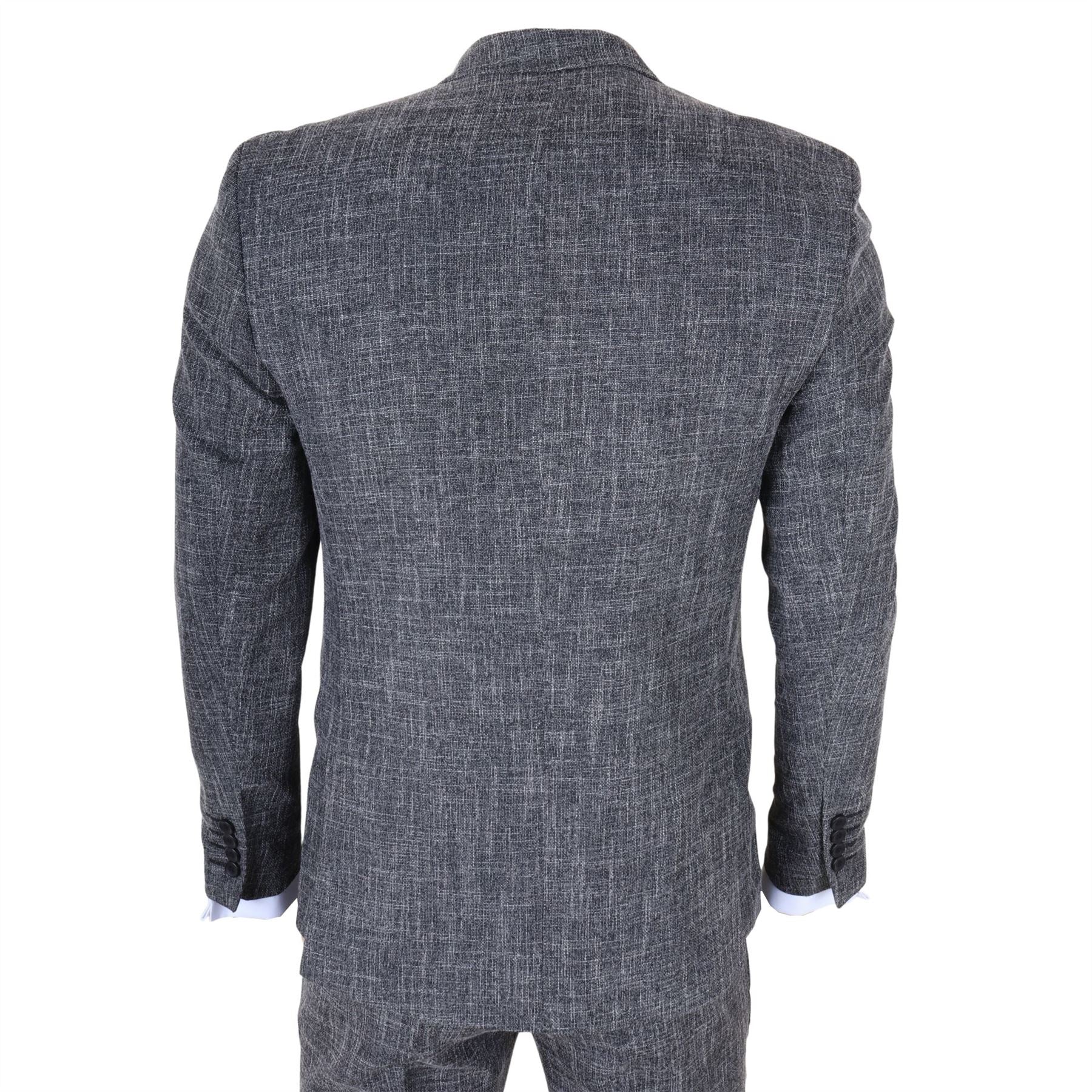 IM33 - Men's Black 3 Piece Tailored Fit Suit