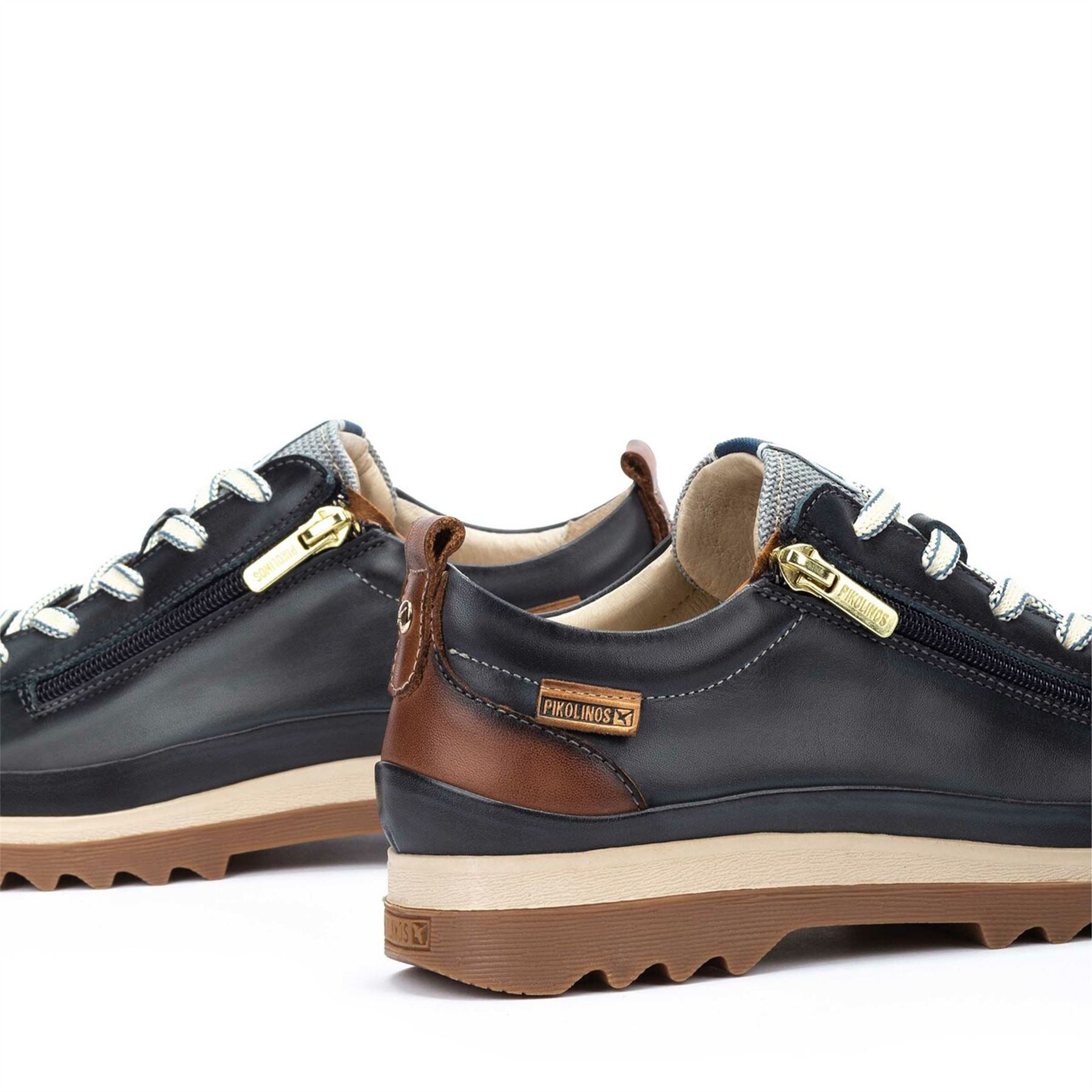 Vigo - Women’s Ocean Blue Leather Sneakers