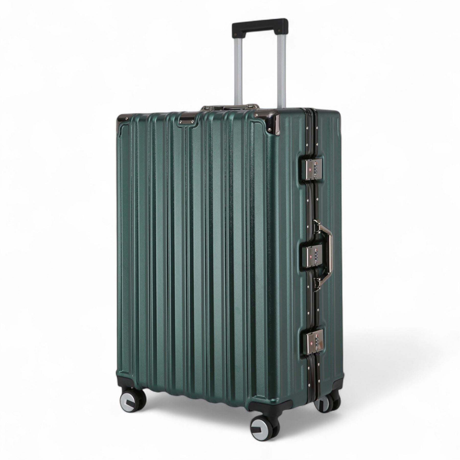 Robust Hard Shell Luggage 8 Wheel Suitcase Set