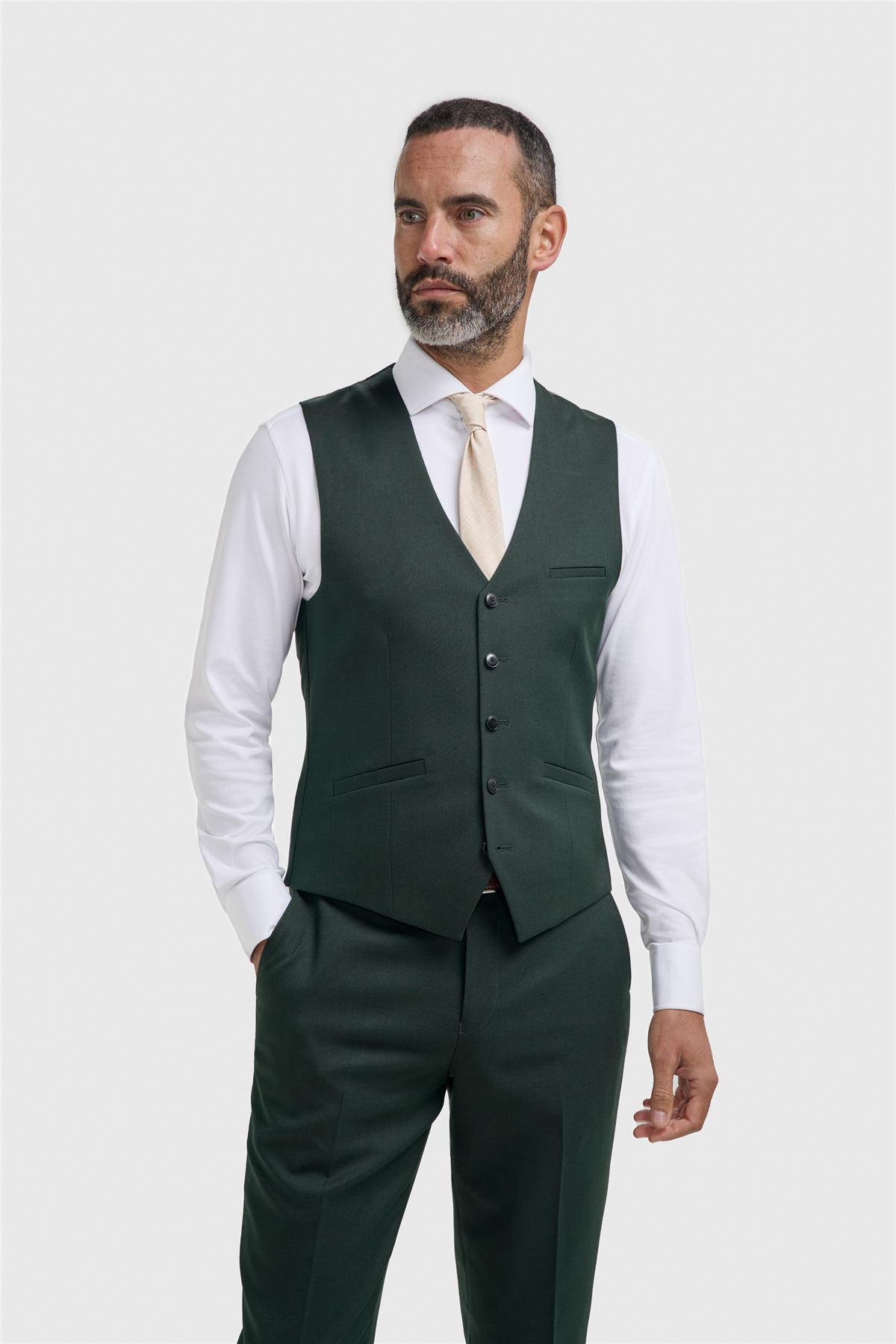 Malibu - Men's Forest Green 3 Piece Suit