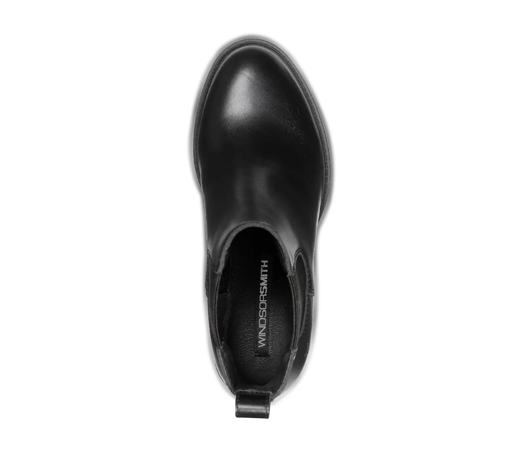 Varsity - Women's Block Heel Leather Chelsea Boots