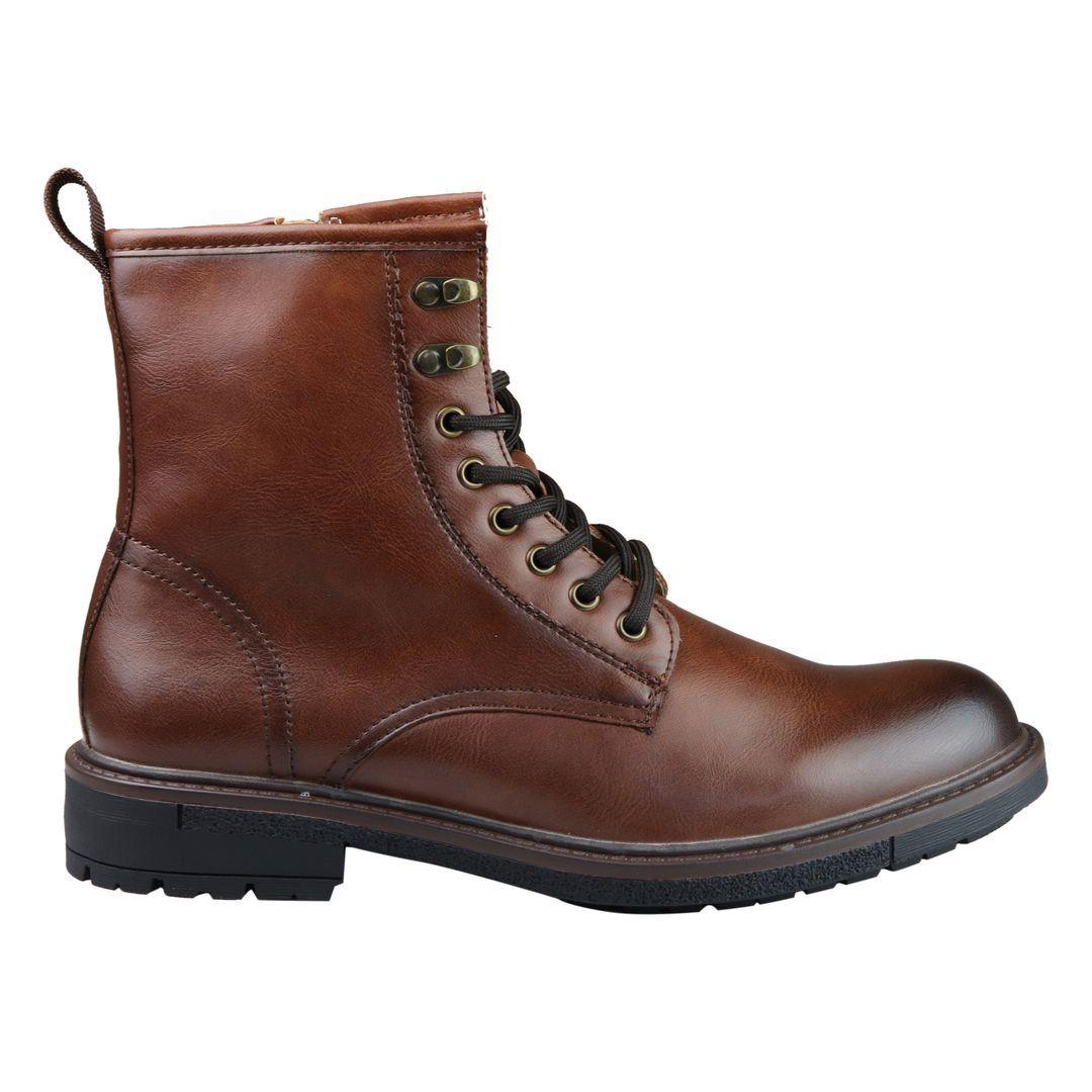 Mens Military Boots Smart Casual Blinders 1920s Retro Vintage Laced Ankle - Knighthood Store