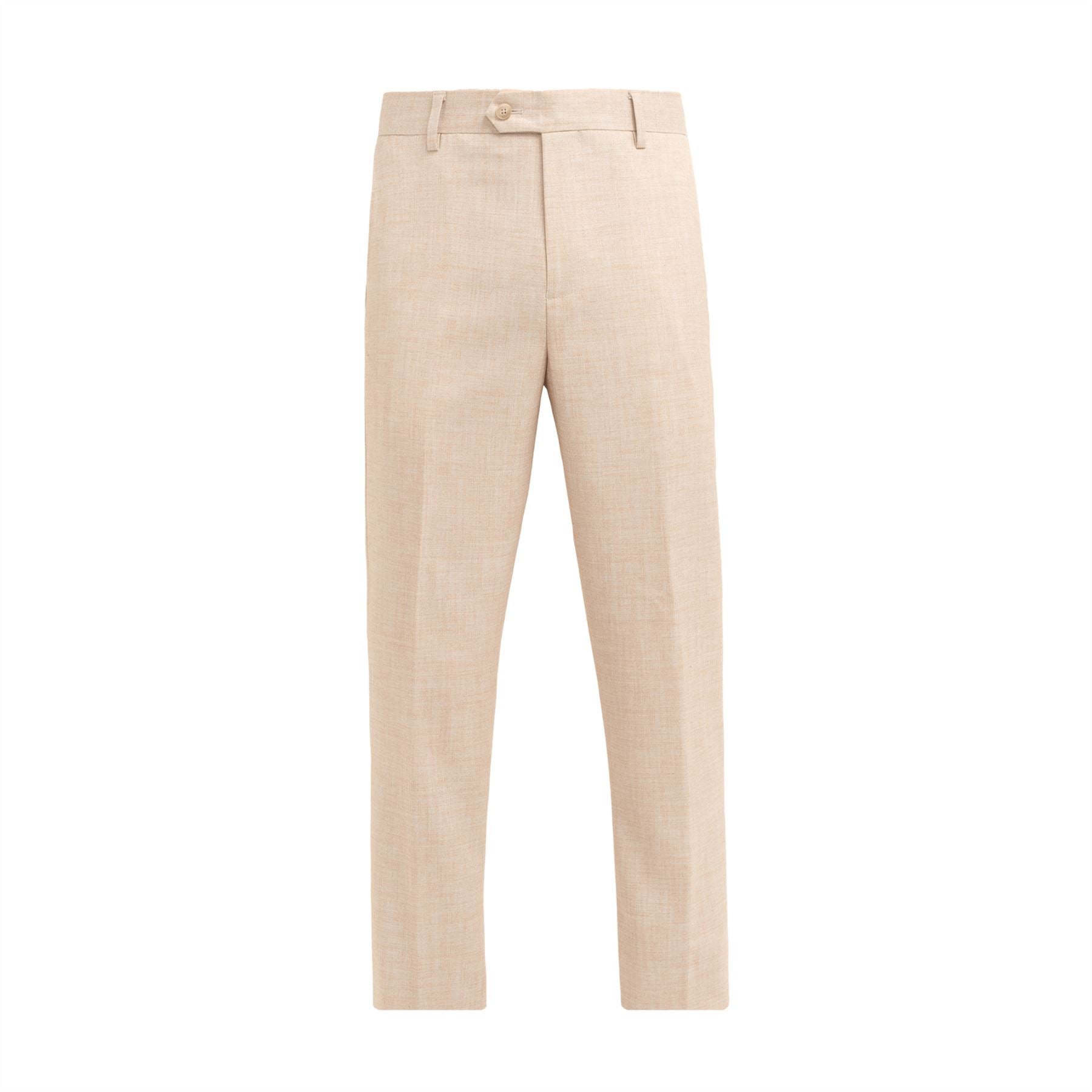 Malibu - Men's Beige Textured Trousers