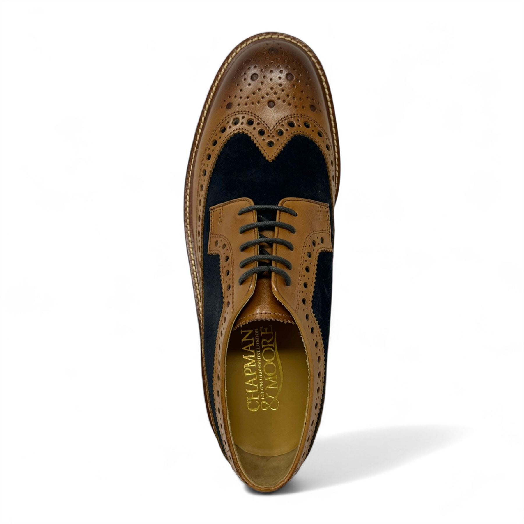 Men's Tan Brown Suede Leather Brogues Oxford Formal Shoes