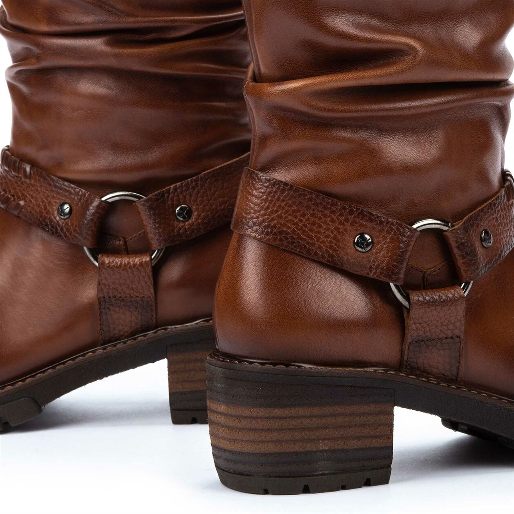 San Sebastian - Women's Brown Mid-Calf Tall Ankle Boots
