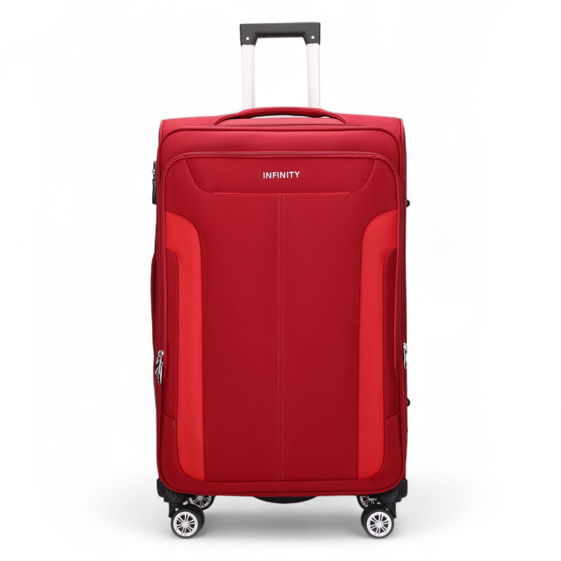 Lightweight Expandable Luggage Softshell 8 Weel Suitcase Set