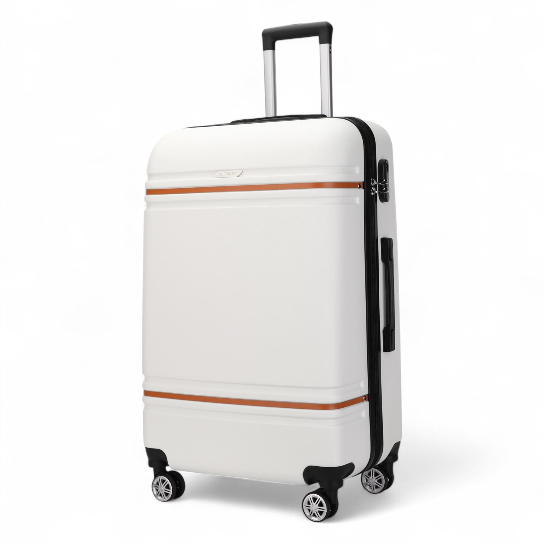 Hard Shell Modern 4-Wheel Luggage Suitcase Set