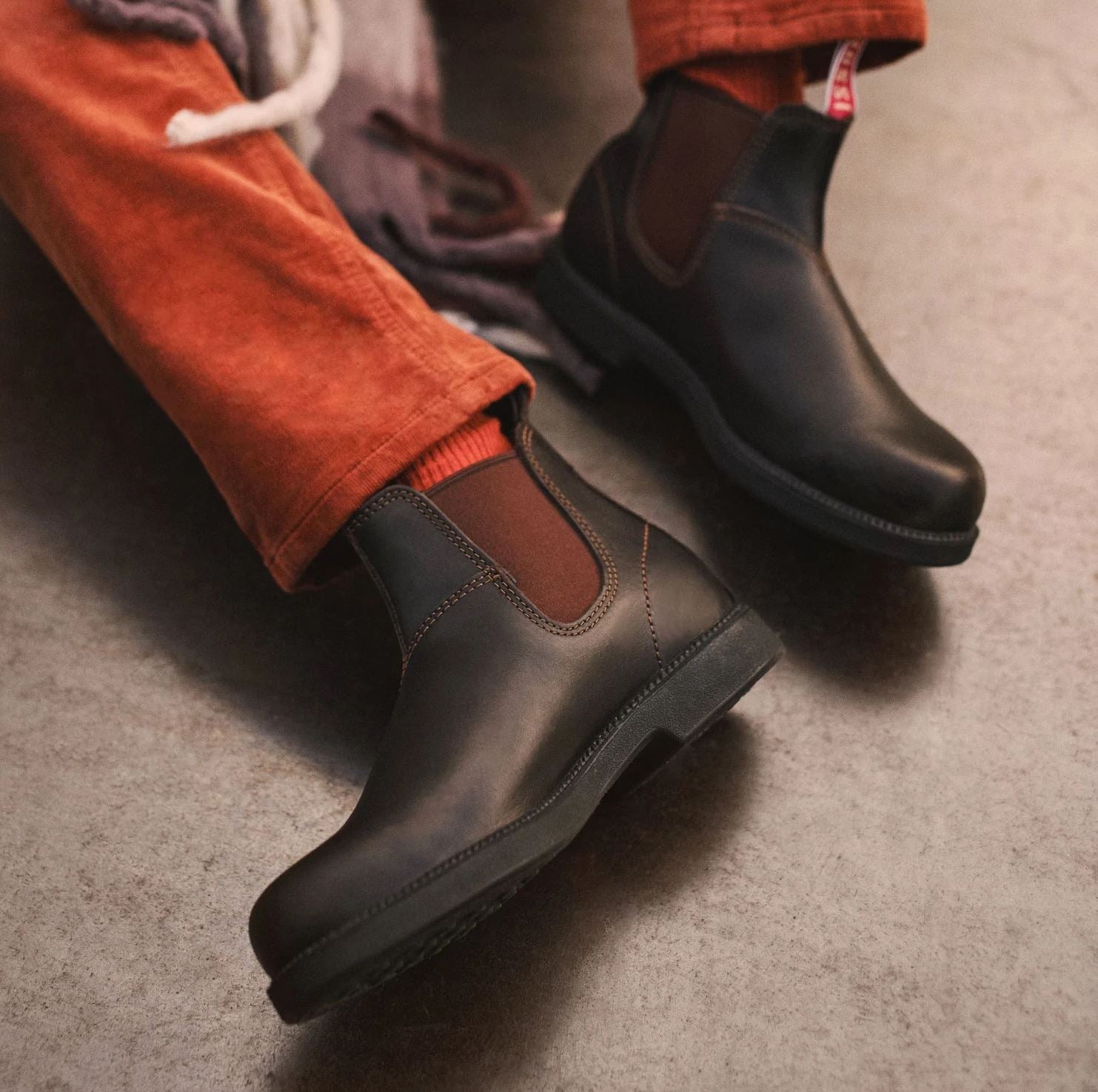 Booma 607 - Brown Leather Chelsea Boots