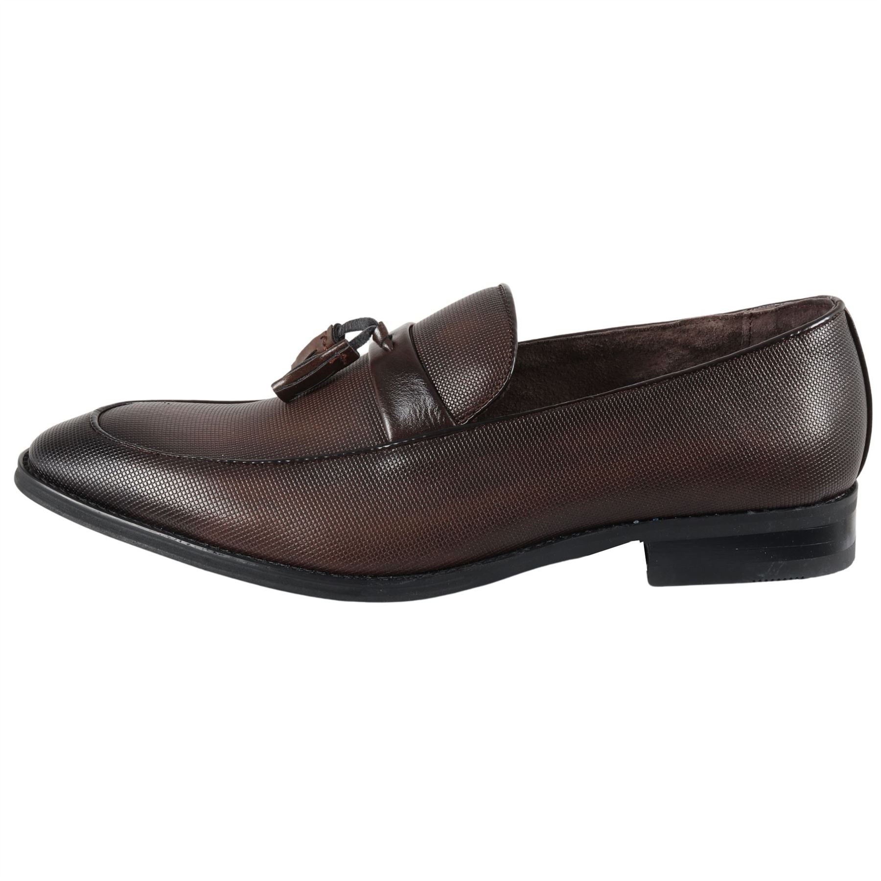 Men's Loafers Shoes Leather Lined Slip-On Tassel Formal Shoe