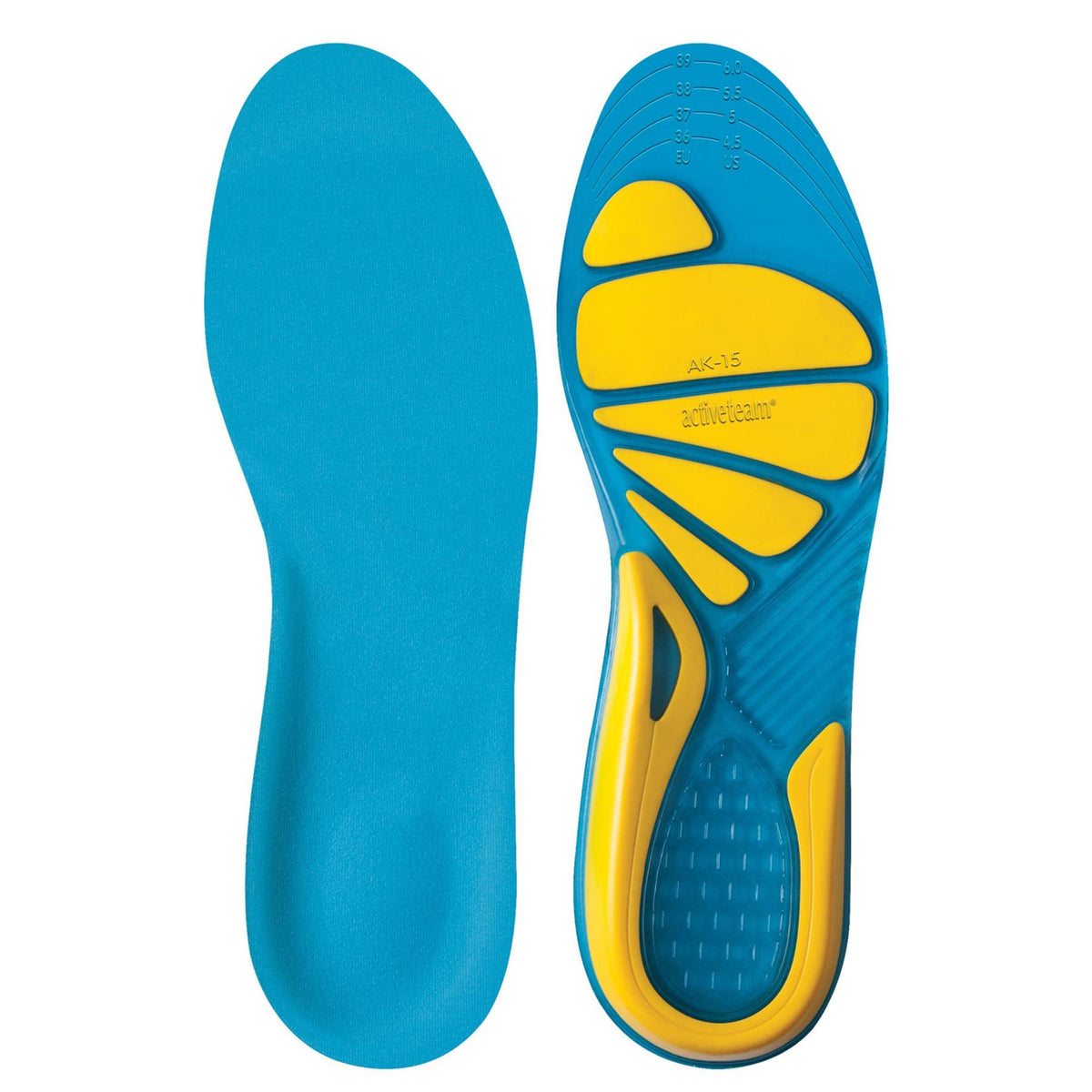 TruClothing Gel Insoles Sports Everyday Active Shoe Inserts - UK 3-7