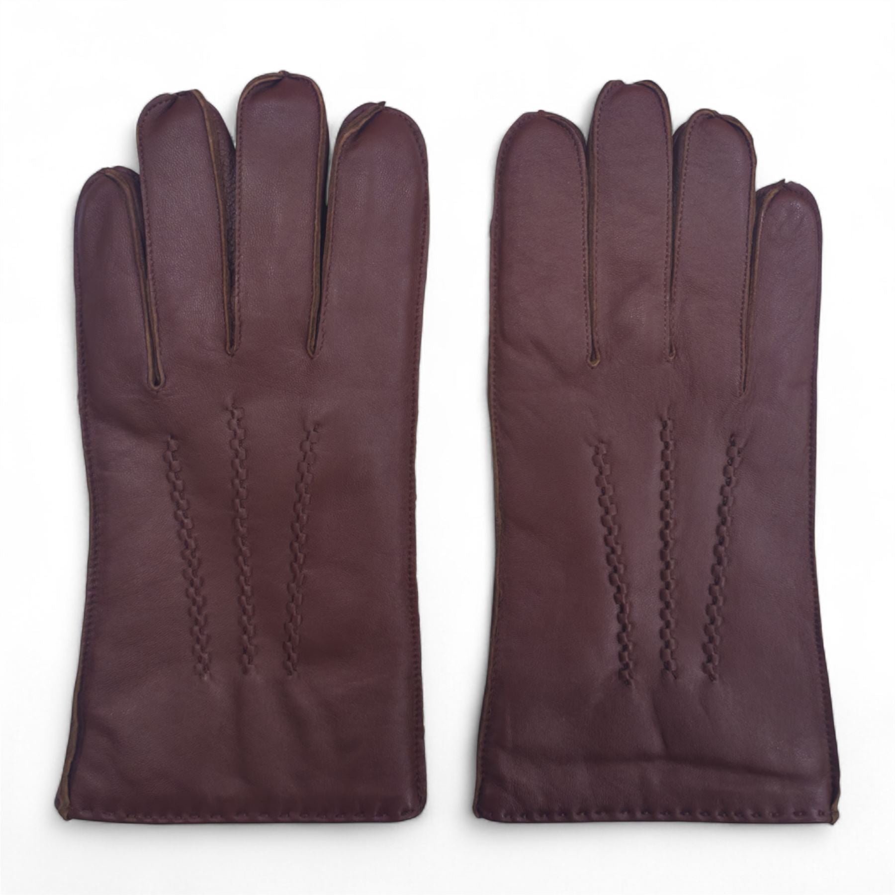 Men's Leather Wool Lined Gloves