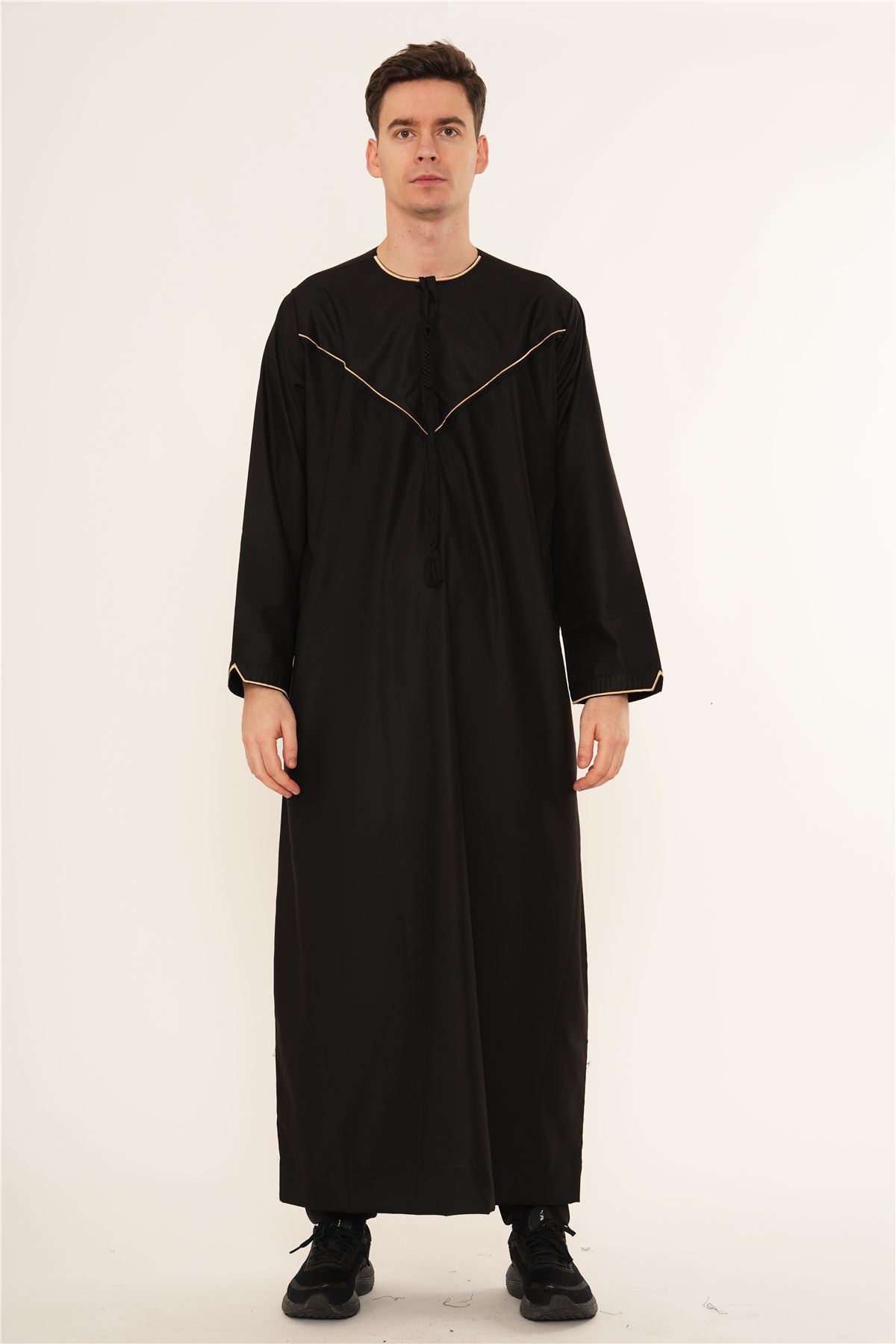 TT-007 - Men's Emirati Omani Gold Embroidery Thobe