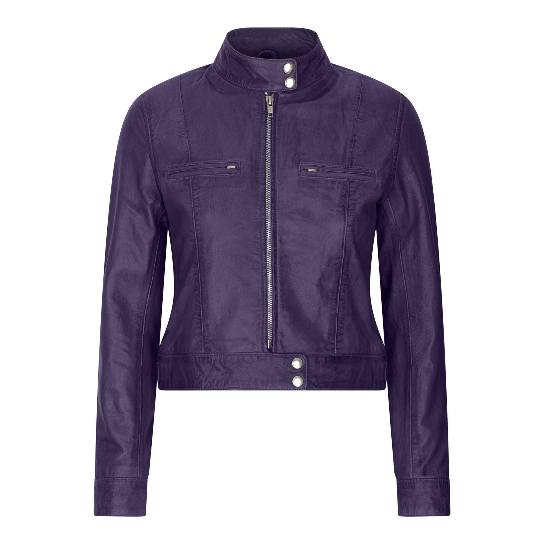 Women's Leather Moto Biker Jacket - Knighthood Store