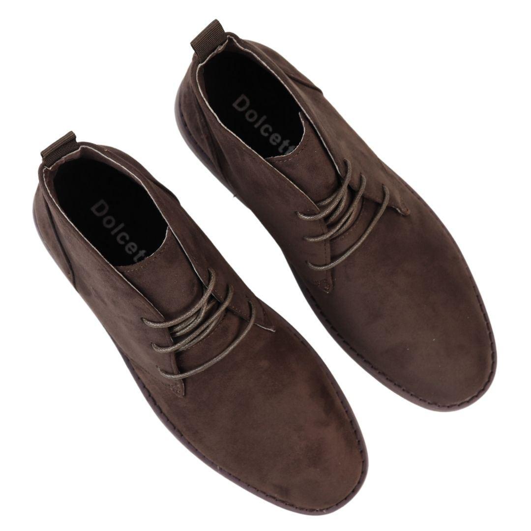 Mens's Chukka Desert Ankle Boots Lace Up Suede Shoes - Knighthood Store