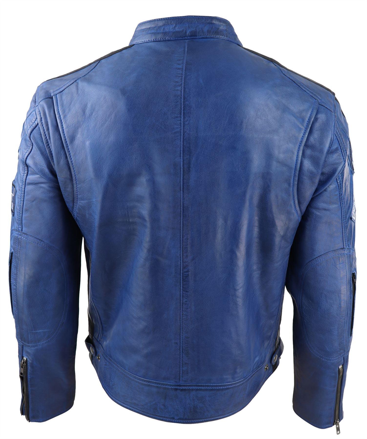 Men's Zipped Biker Leather Jacket | Infinity - Knighthood Store