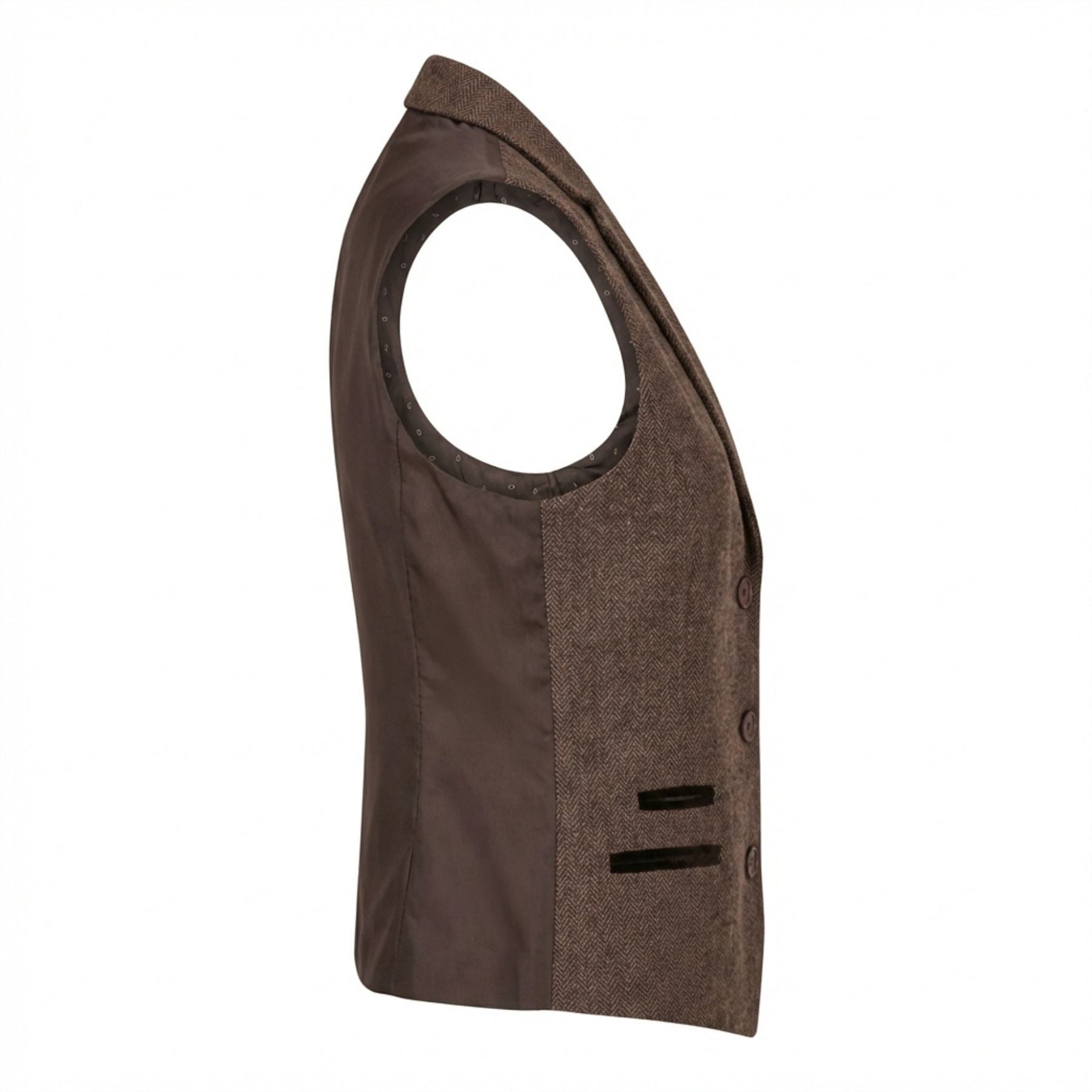 IMW-02 - Women's Oak Tweed Herringbone Blazer Waistcoat