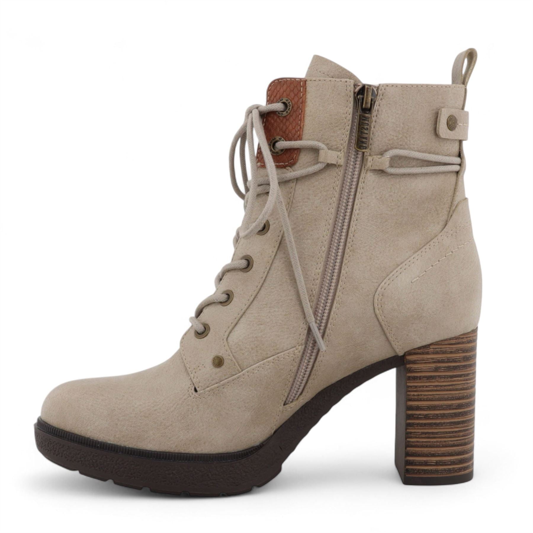 Women's Off-White High-Heeled Ankle Boots