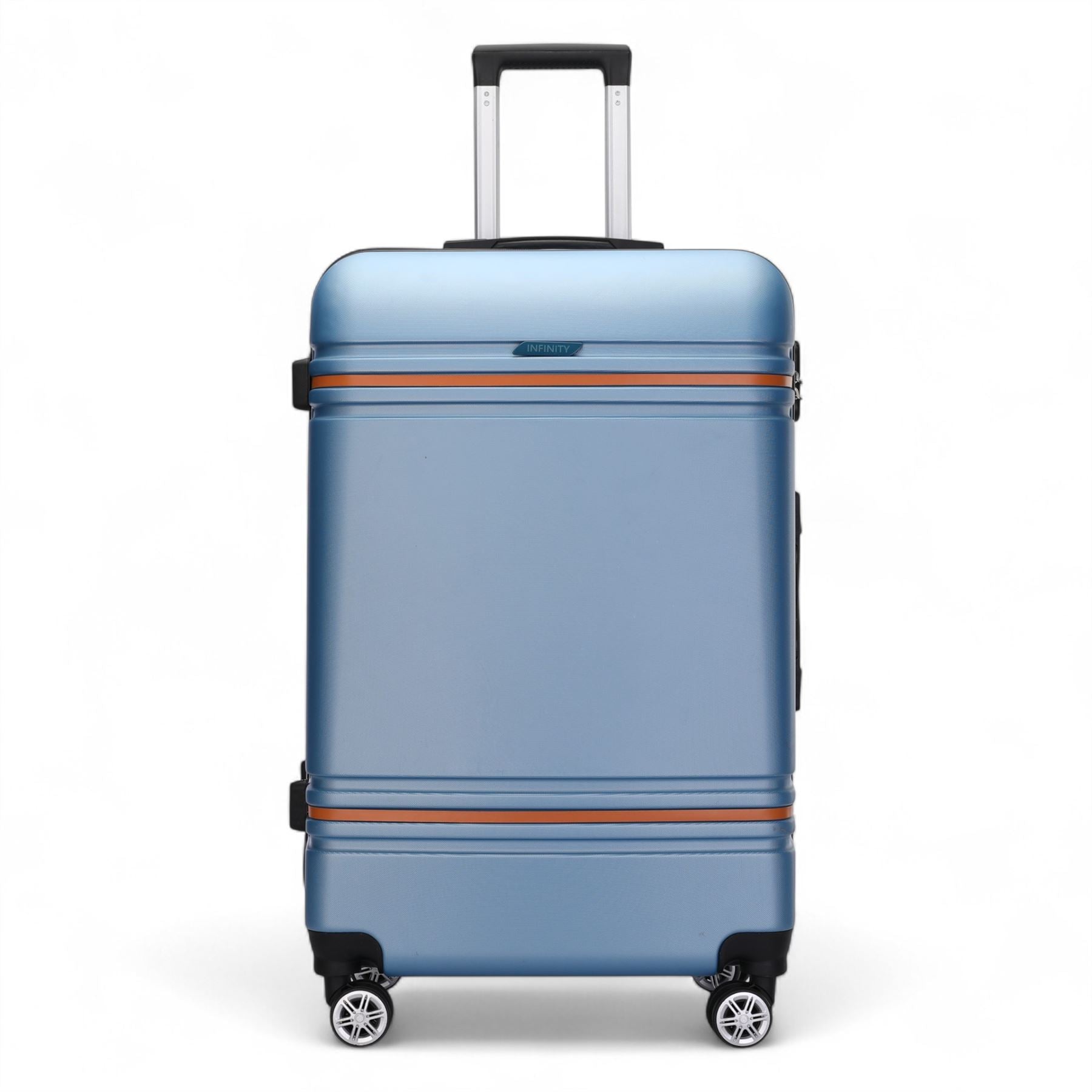 Hard Shell Modern 4-Wheel Luggage Suitcase Set