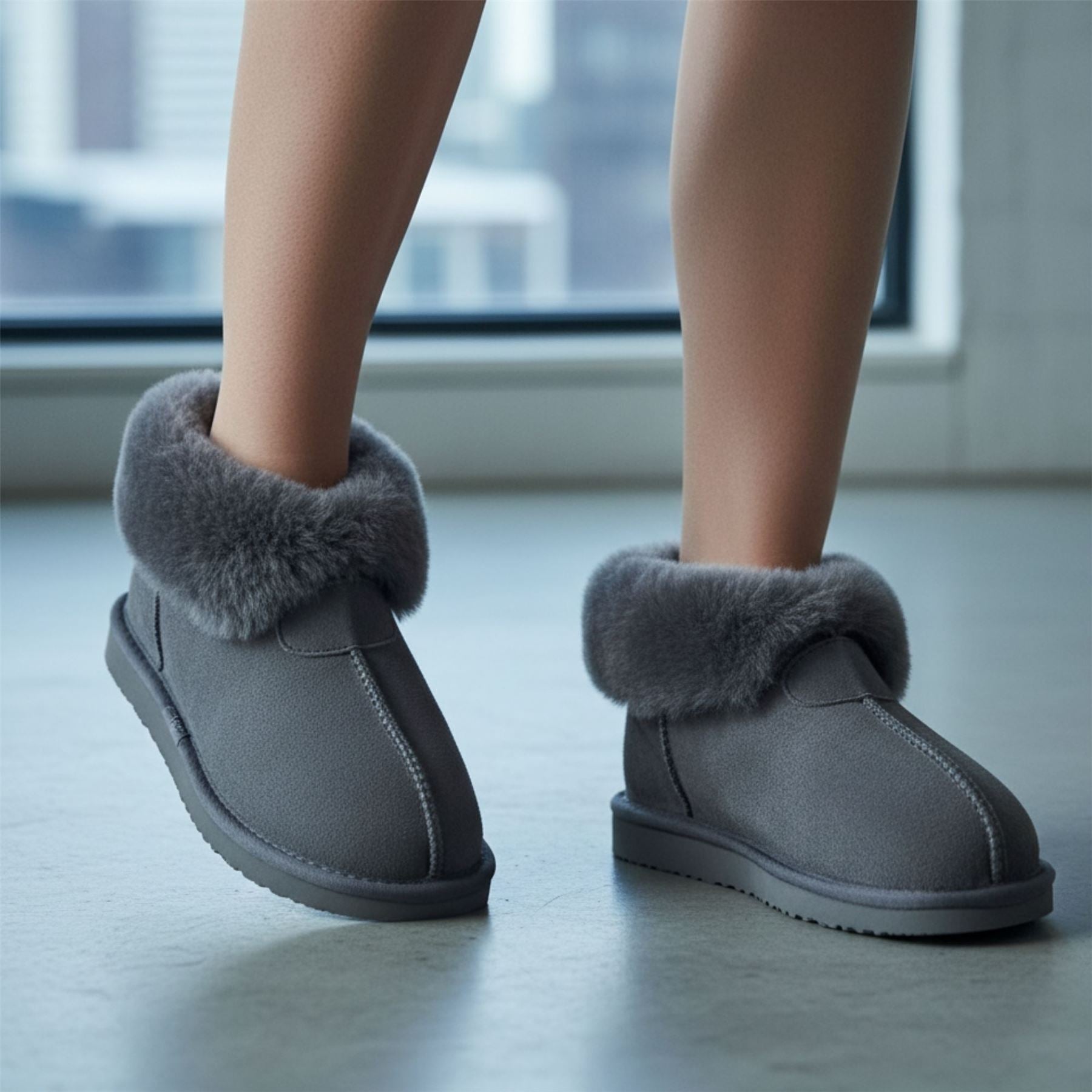 Glacier - Women's Sheepskin Suede Comfort Bootie