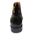 Men's Boot Oxford Brogue Floral Print Lace Up Leather Ankle Boots - Knighthood Store