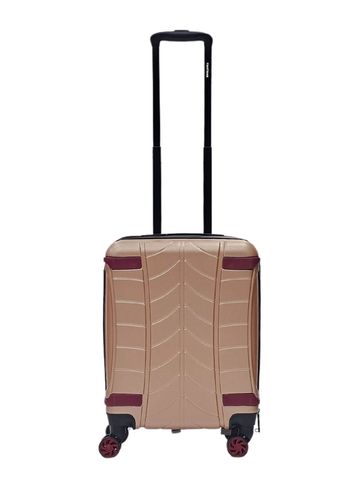 Suitcase Travel Bag Carry On Hand Cabin Check in Hard-Shell Set of 5 Luggage - Rose gold / S