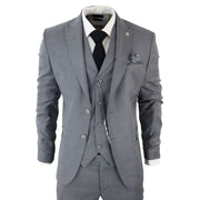 TruClothing James Men 3 Piece Grey Suit